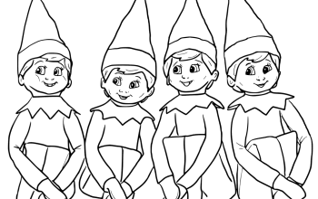 Elf Coloring Book Pages Designs & Activities